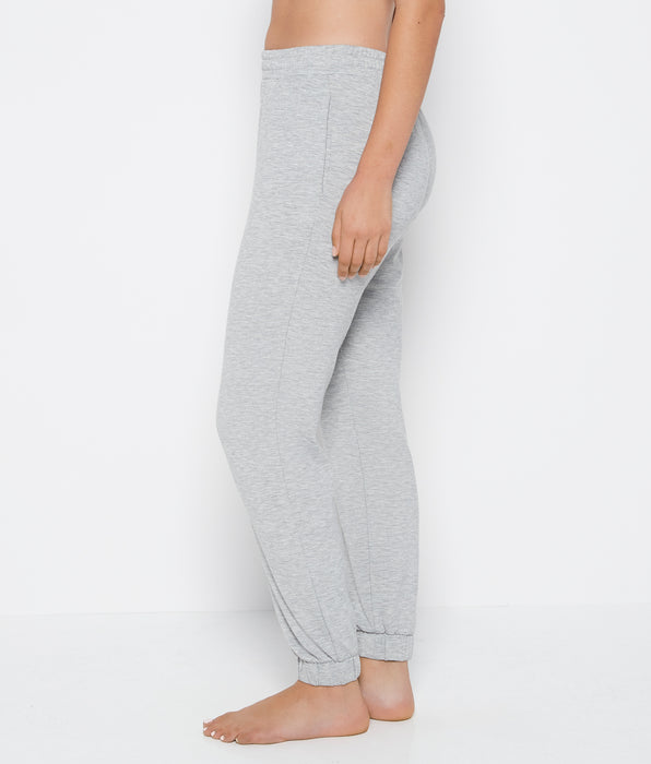 La Senza Pantalon de nuit en tissu éponge gris frais chiné