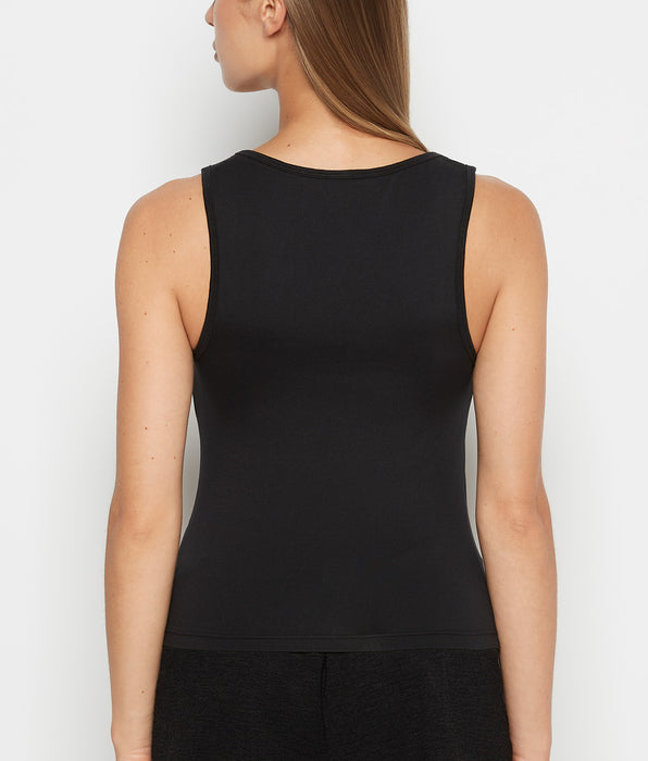 La Senza Square Neck Sleep Tank in Tuxedo Black