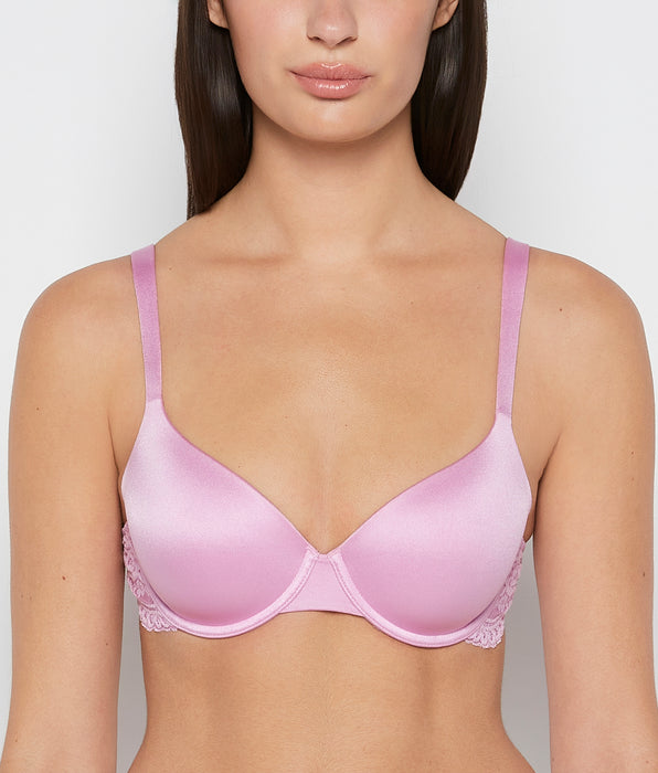 La Senza Lightly Lined Micro Cup Bra With Lace Wing in Orchid