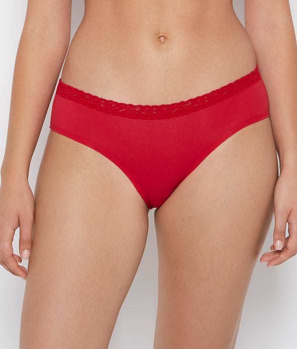 La Senza Culotte taille basse avec bordure confortable cramoisie