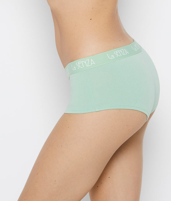 La Senza Culotte garçonne avec logo Art déco pruche