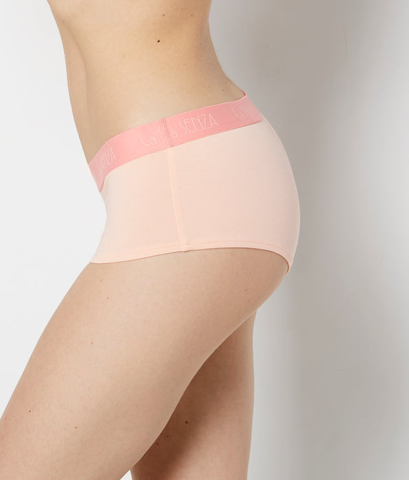 La Senza Boyshort Panty with Art Deco Logo in Pink