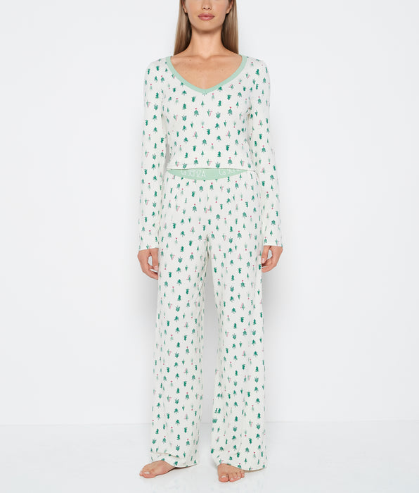 La Senza Ensemble pyjama deux pièces petits arbres