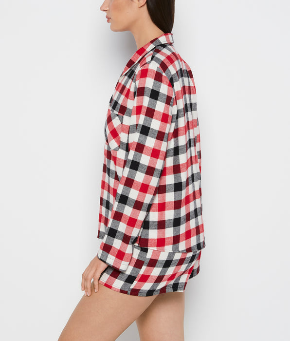 La Senza Flannel Sleep Shirt in Winter Gingham