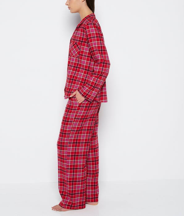 La Senza Flannel Sleep Set in Montreal Plaid
