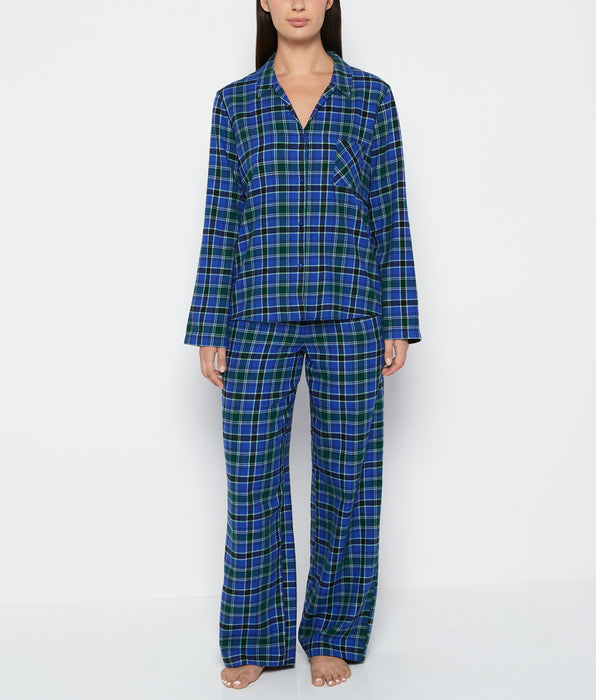 La Senza Flannel Sleep Set in Montreal Plaid