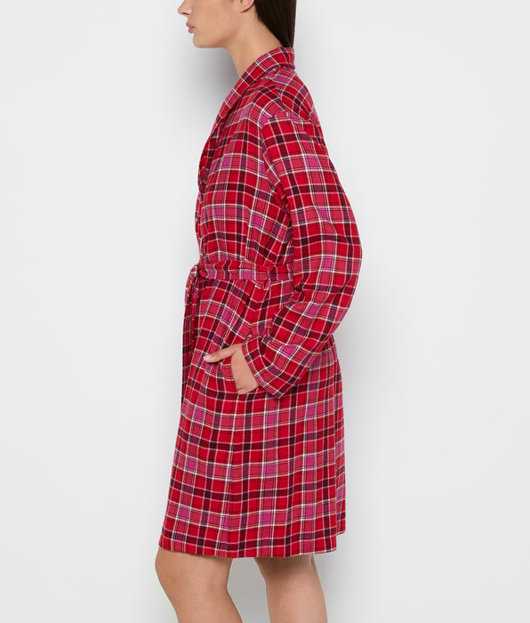 La Senza Flannel Robe in Montreal Plaid