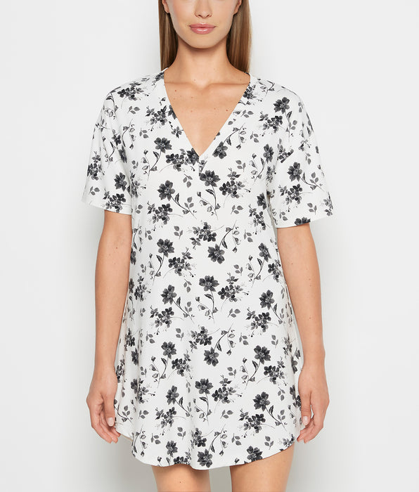 La Senza Brushed Jersey Sleep Shirt in Medium Goddess Floral