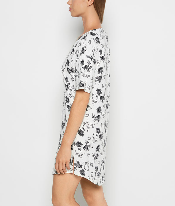 La Senza Brushed Jersey Sleep Shirt in Medium Goddess Floral