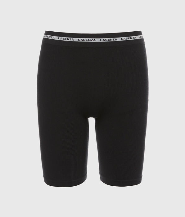 La Senza Seamless Bike Short in Tuxedo Black