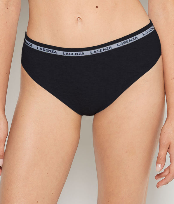 La Senza Seamless Brief in Tuxedo Black