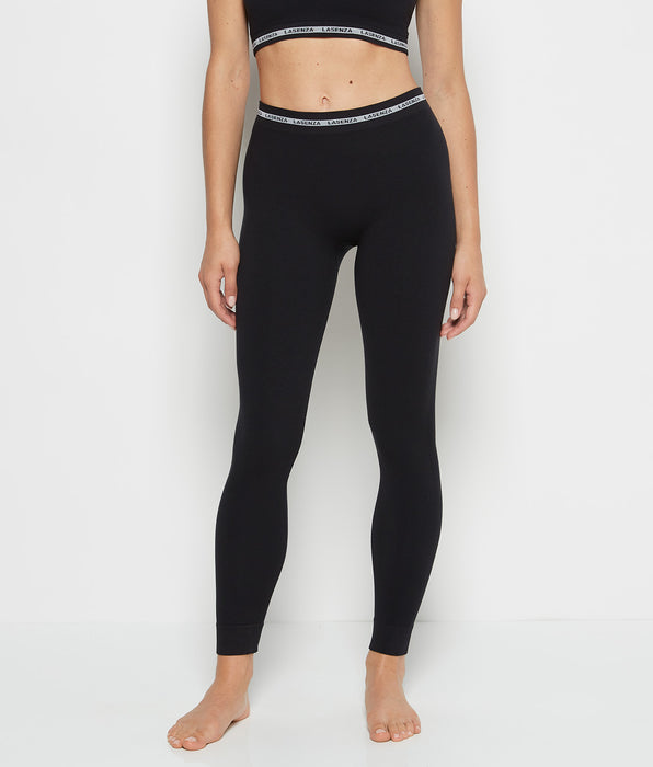 La Senza Seamless Leggings in Tuxedo Black