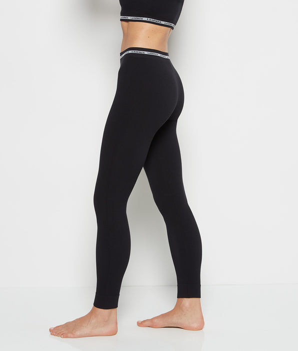 La Senza Seamless Leggings in Tuxedo Black