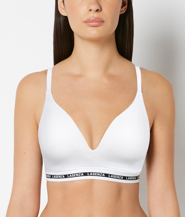 La Senza Triangle Padded Bra in Powdered Sugar