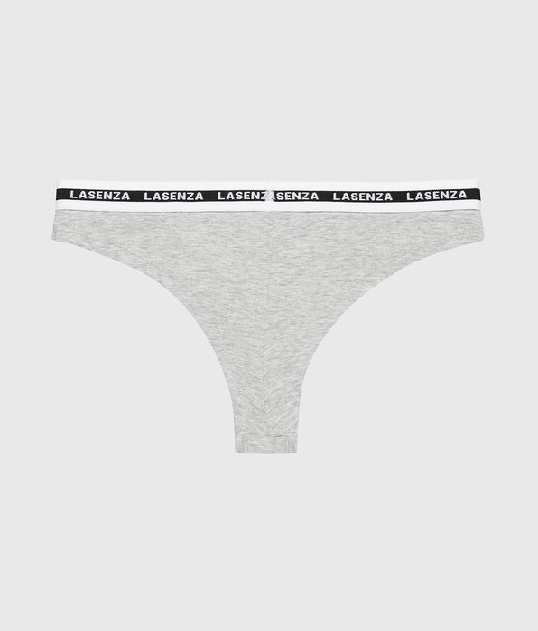 La Senza Icons Thong Panty in Heather Grey