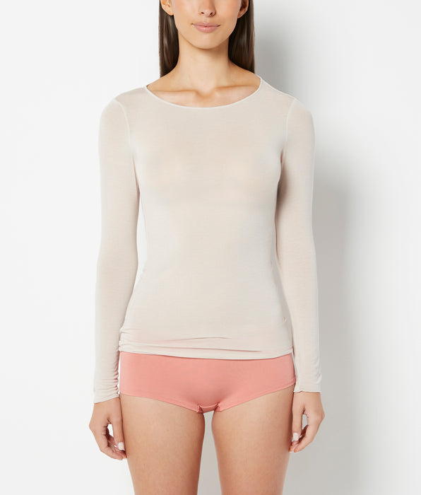 La Senza Haut décontracté à manches longues gris matin