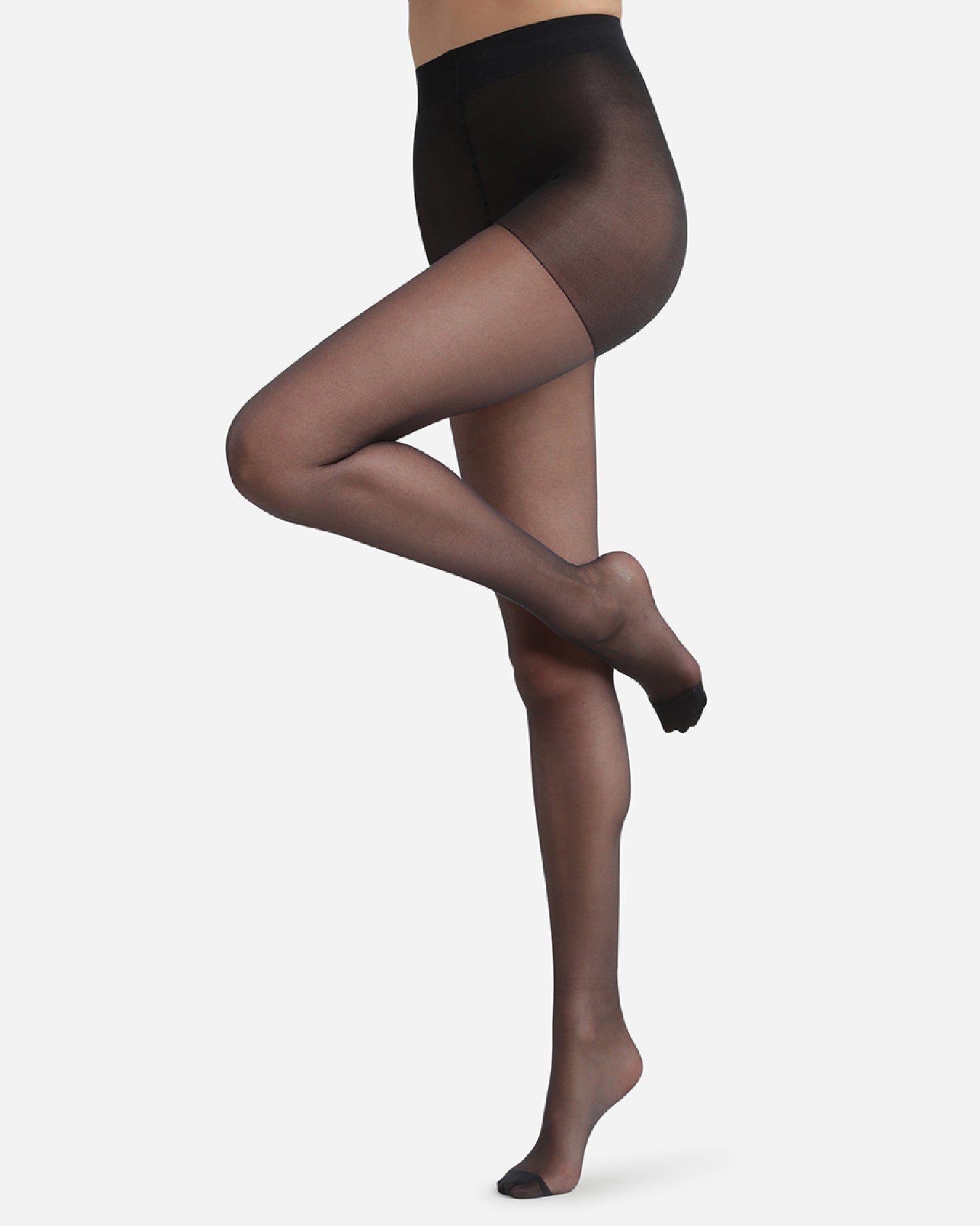 Sheer Shaping Tights in Black