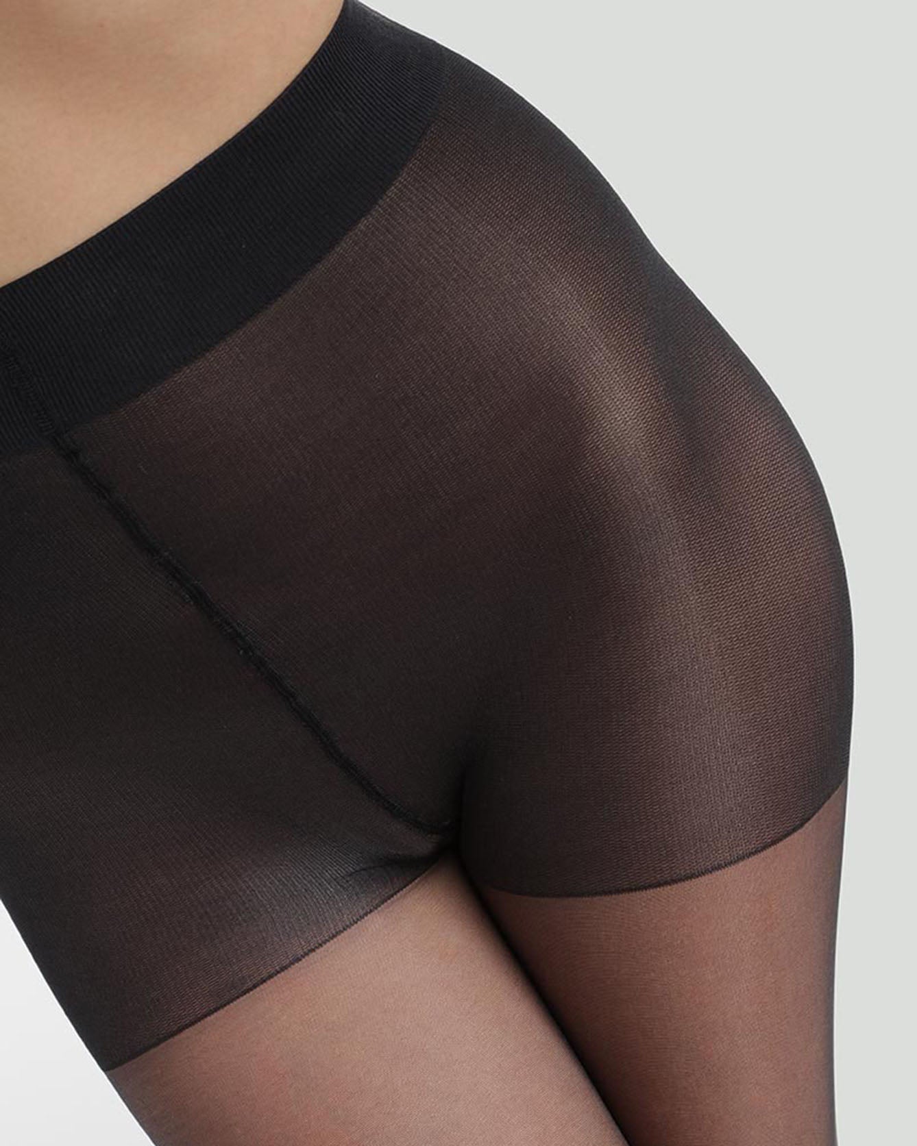 Sheer Shaping Tights in Black