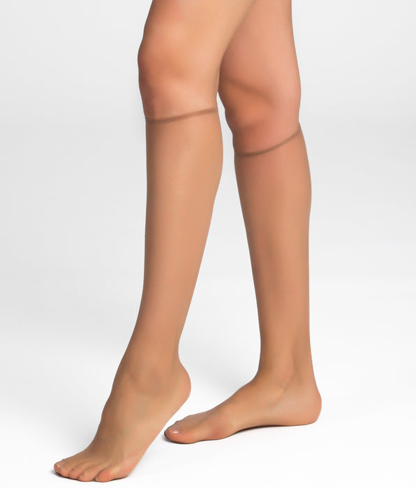 La Senza Sheer Knee High Stocking in Rosetan