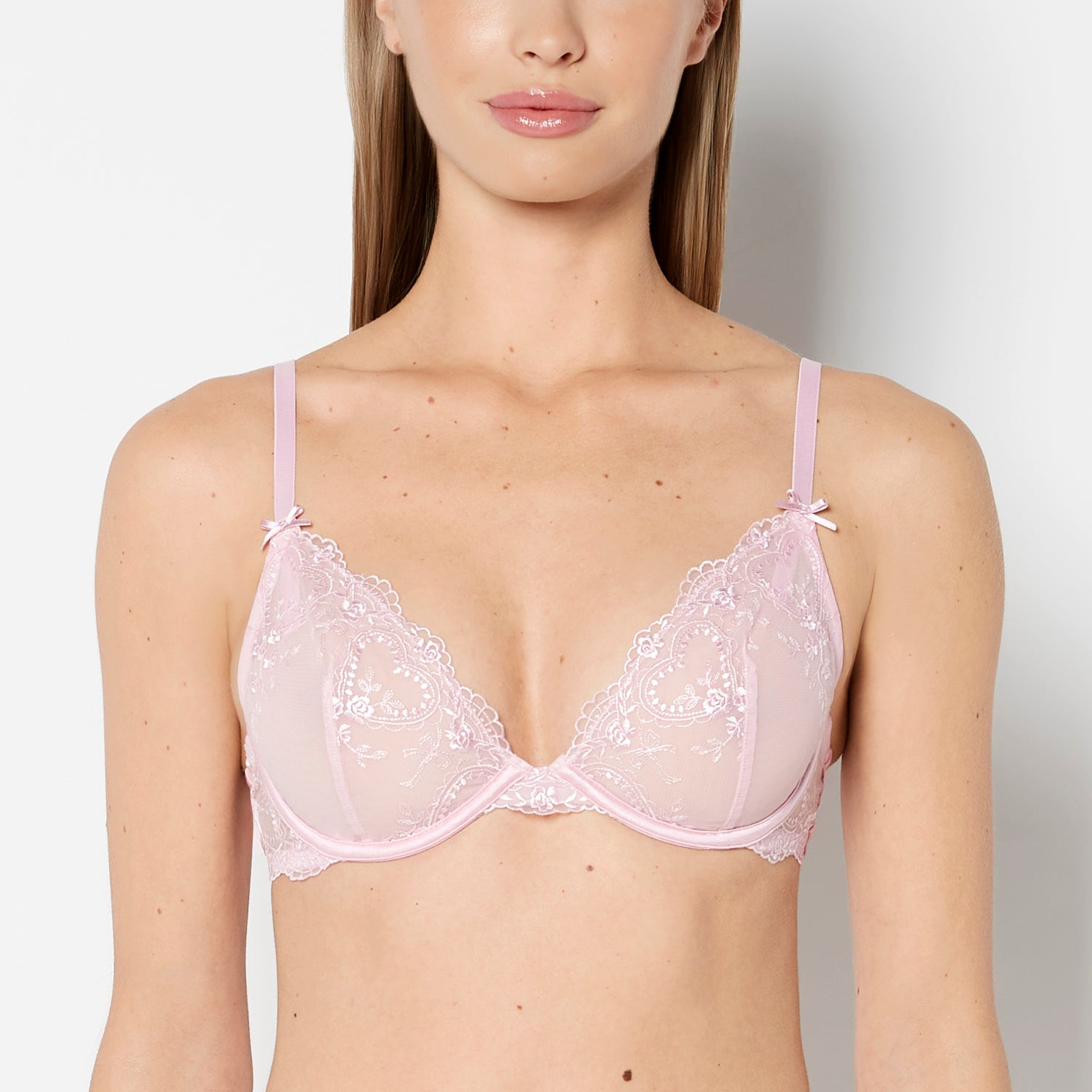 Designer Collection Garter Belt with Be Mine Embroidery in Sweet Dream | La Senza Designer Collection Garter Belt with Be Mine Embroidery in Sweet Dream | La Senza