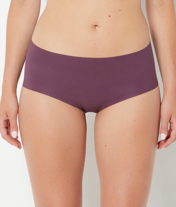La Senza No Show High Waist Brief Panty in Blackberry Wine