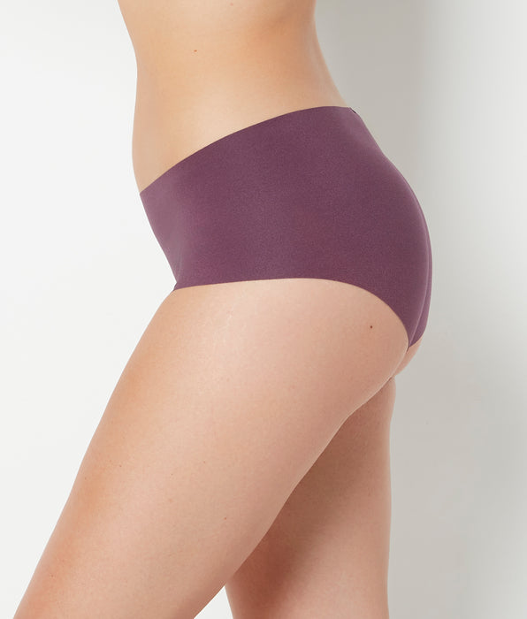 La Senza No Show High Waist Brief Panty in Blackberry Wine