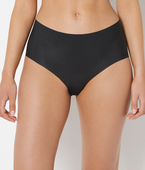 La Senza No Show High Waist Brief Panty in Tuxedo Black