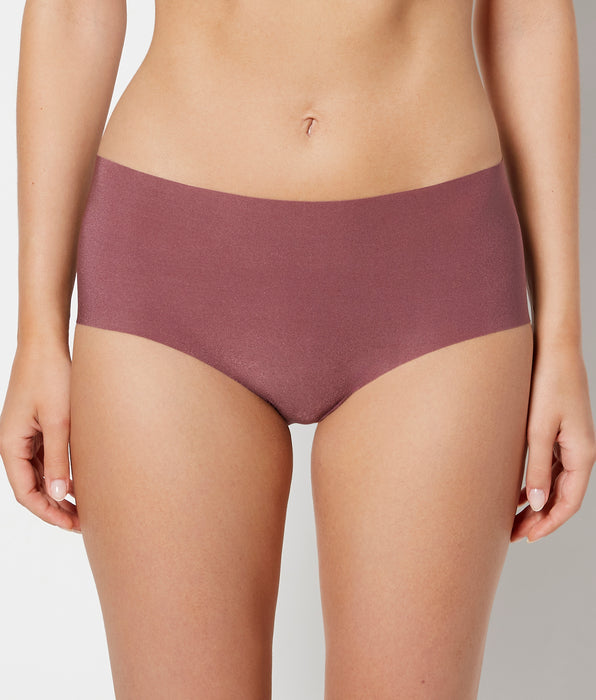 La Senza No Show High Waist Brief Panty in Plum Wine