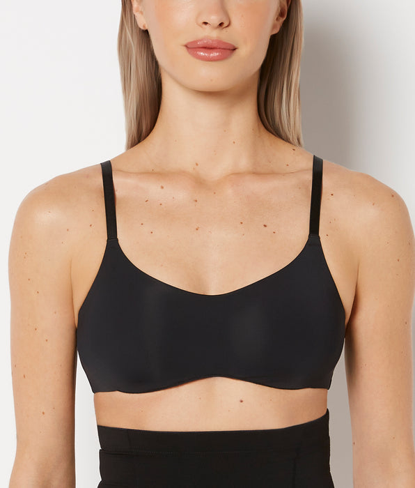 La Senza No Show  Bralette With Faux Wire In Tuexdo Black