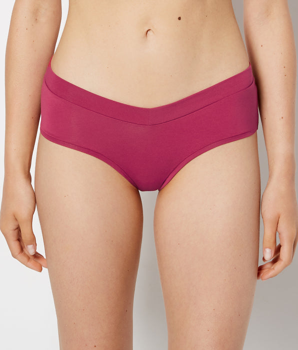 La Senza Hipster Wide Waist Cotton Panty in Sangria