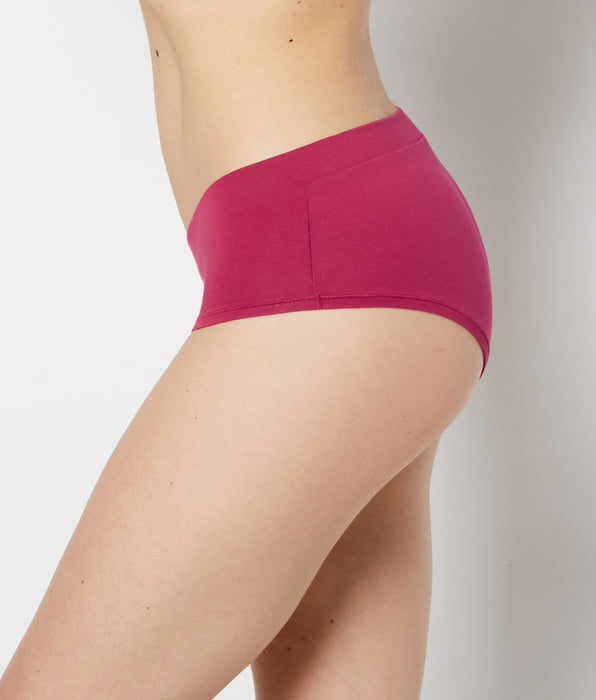 La Senza Hipster Wide Waist Cotton Panty in Sangria