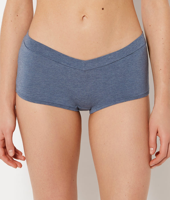 La Senza Boyshort Panty Wide Waist in Vintage Indigo Heather