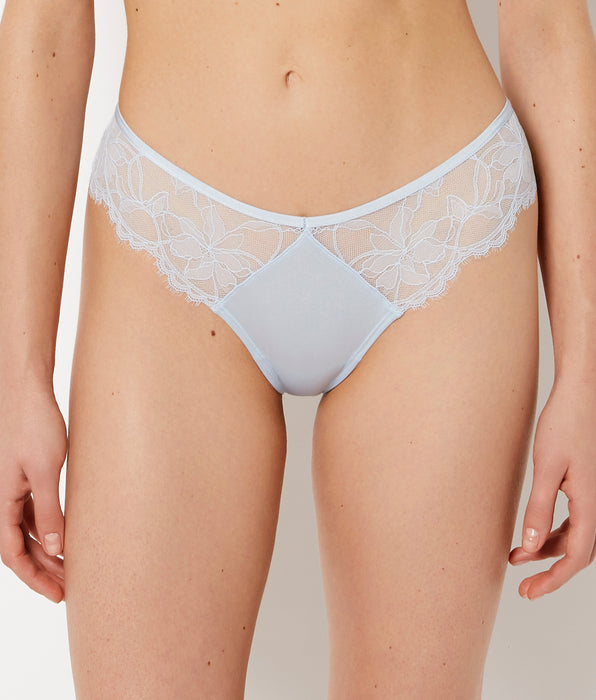 La Senza Diva Cheeky Panty With Afterglow Lace in Skyway