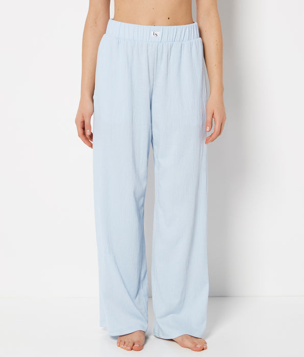 La Senza Casual Sleep Textured Knit Pant In Skyway