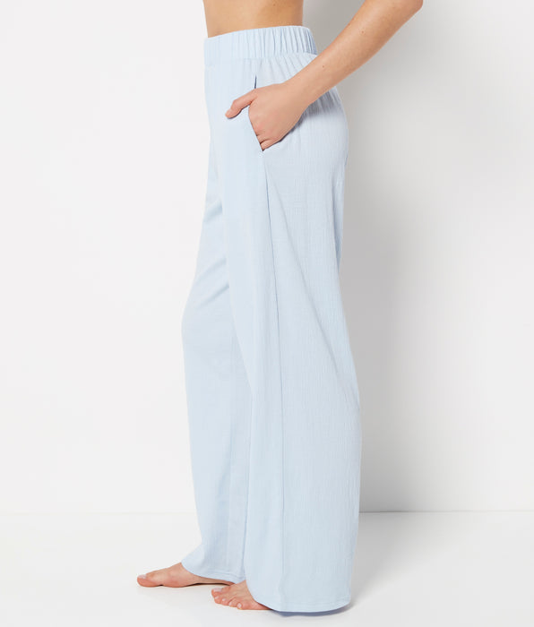 La Senza Casual Sleep Textured Knit Pant In Skyway