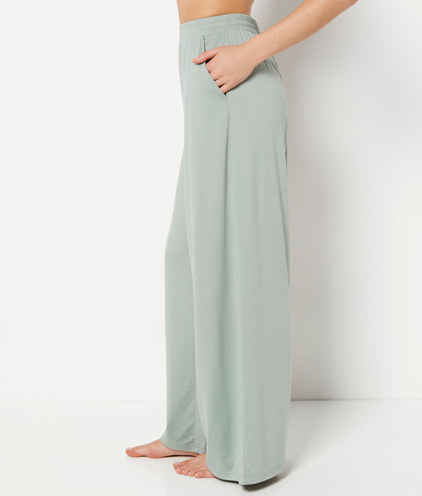 La Senza Casual Sleep Jersey Pants in Iceberg Green