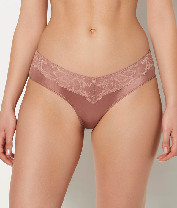 La Senza Coquine Diva échancrée avec dentelle somptueuse taupe