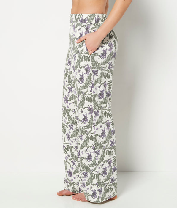 La Senza Casual Sleep Textured Knit Pant in Island Floral
