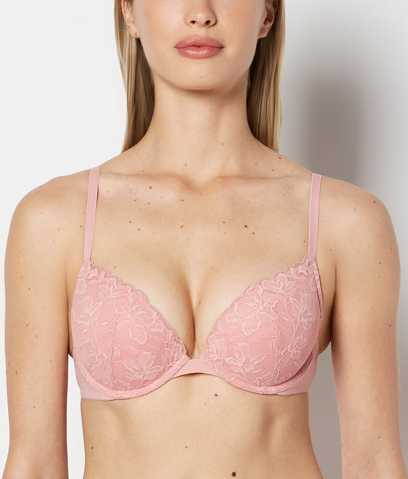 La Senza Push Up Bra with Poetic Lace in Rose Elegance