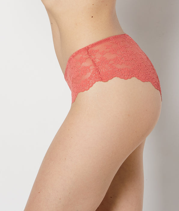 La Senza Diva Cheeky Panty with Timeless Lace in Faded Rose