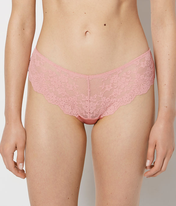 La Senza Diva Cheeky Panty with Timeless Lace in Rose Elegance