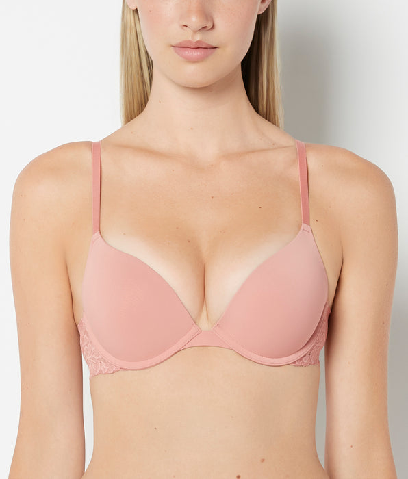 La Senza Push Up Bra with Poetic Lace Wing in Desert Sand