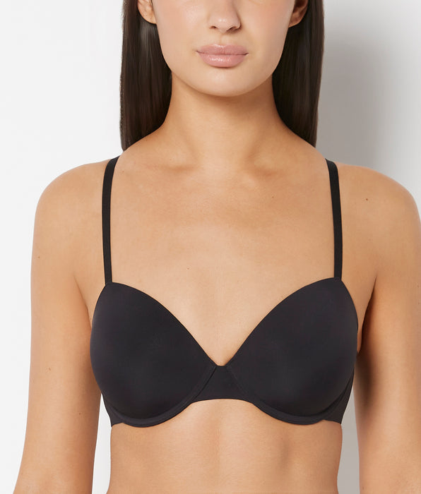 La Senza Full Coverage Lightly Lined Bra in Tuxedo Black