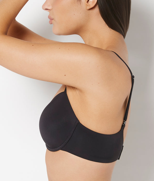 La Senza Full Coverage Lightly Lined Bra in Tuxedo Black