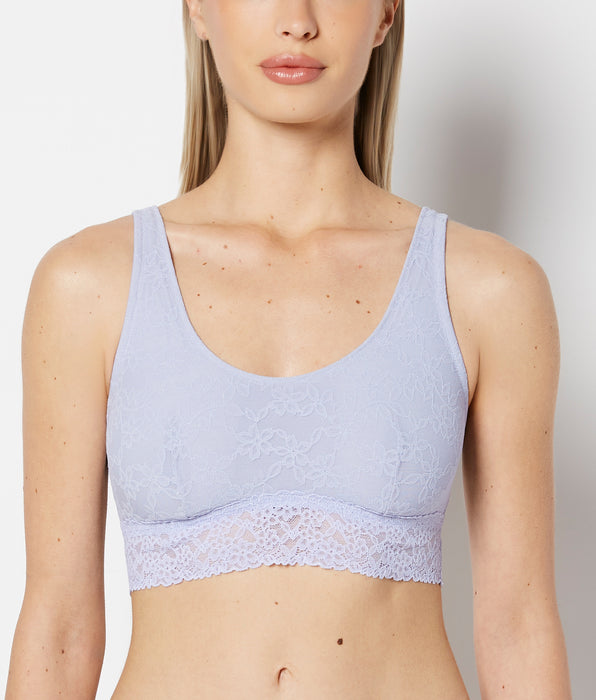 La Senza Unlined Scoop Bralette in Ultra Lace in Cosmic Sky