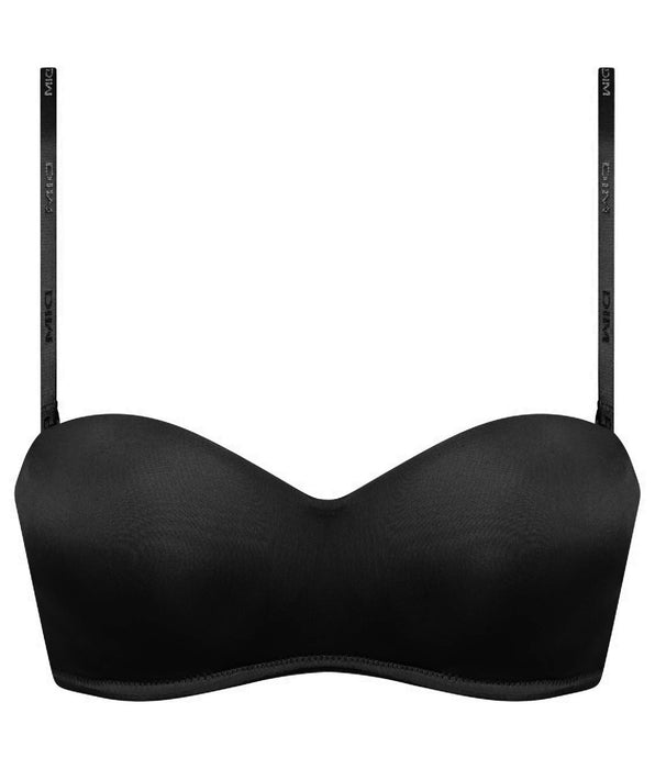 La Senza Strapless Non-Wired InvisiFree Bra in Tuxedo Black