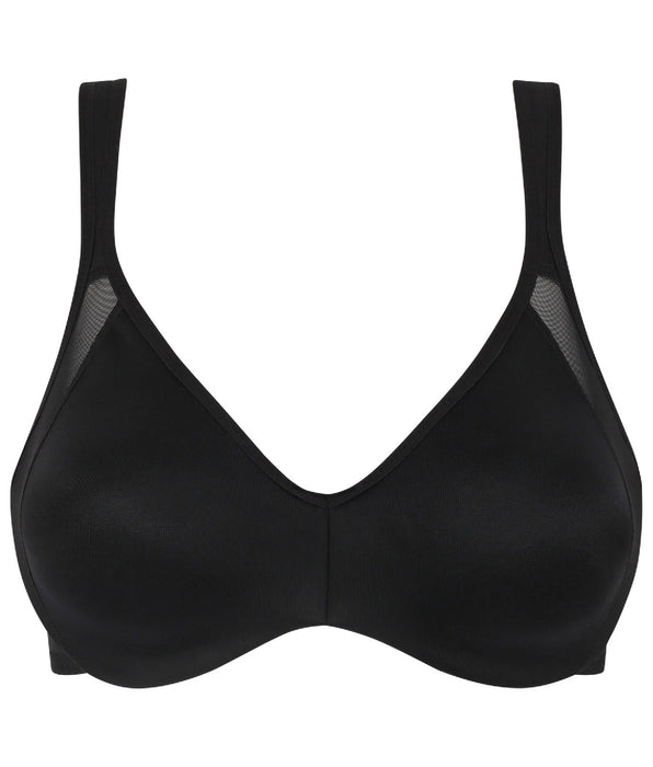 La Senza Generous Underwire Minimizer Bra in Tuxedo Black