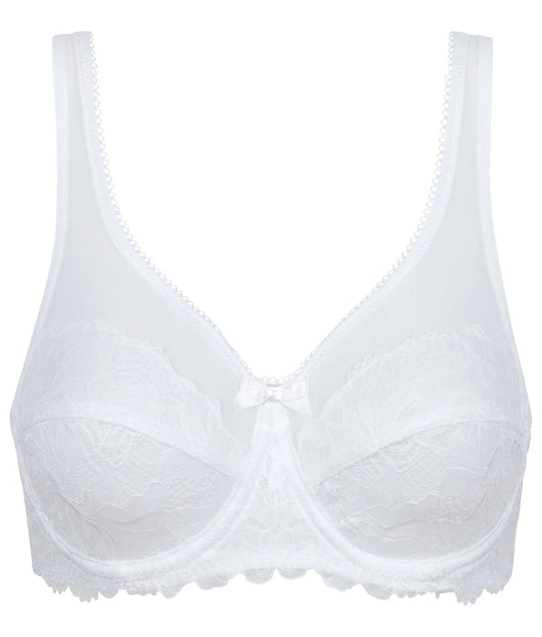 La Senza Generous Essential Lace Full Cup Bra in White