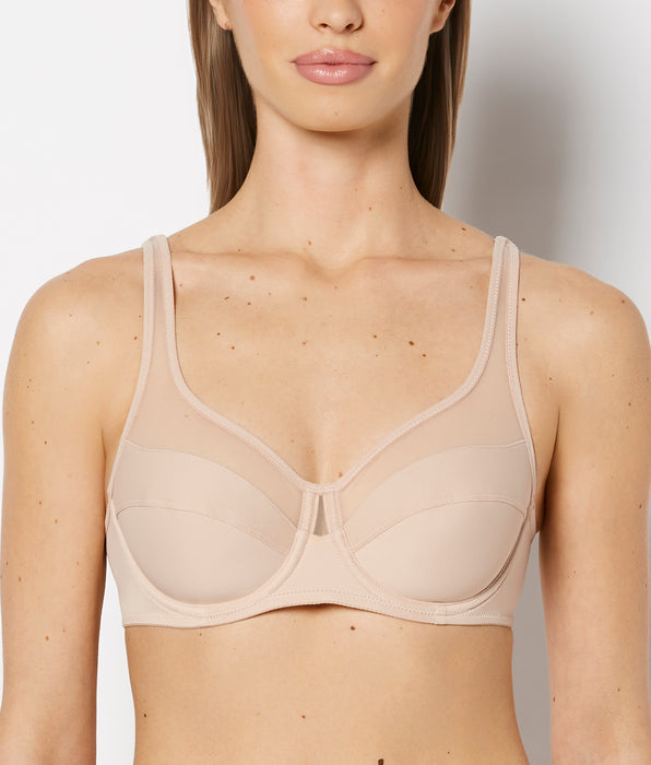 La Senza Generous Full Coverage Underwire Push-Up Bra in Rosetan