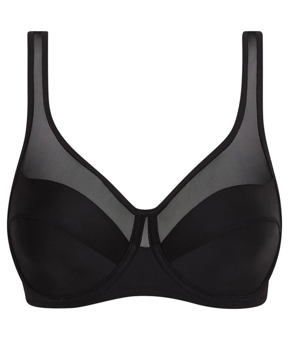 La Senza Generous Full Coverage Underwire Push-Up Bra in Tuxedo Black